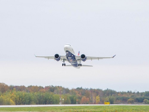 Delta's new A220-100 takes flight in Quebec