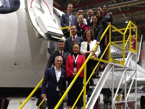 YVR agents check out AC's new B737 MAX