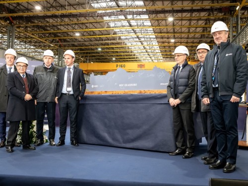 First steel cut for MSC Seashore