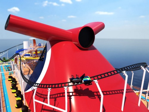 Carnival's Mardi Gras brings the party with first-ever roller coaster at sea