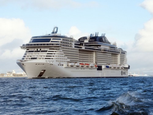 The new MSC Bellissima has begun her sea trials