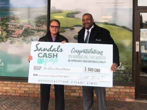 Sandals Cash Splash names another winner