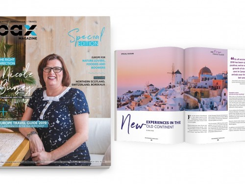 Transat’s Nicole Bursey featured in PAX magazine’s first-ever special Europe edition