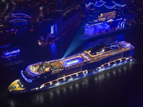 MSC Grandiosa christened in Germany