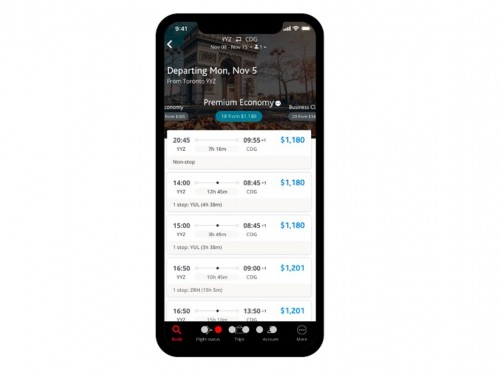 Air Canada launches brand new mobile app