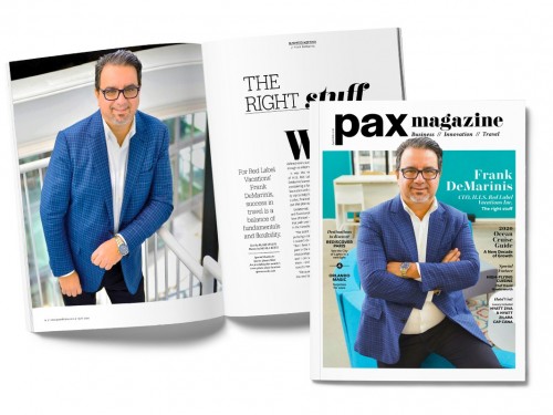 Frank DeMarinis featured in PAX magazine's April 2020 edition