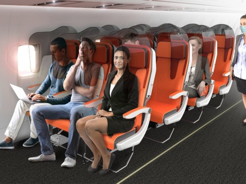 Is this how airplane seats will look after COVID-19?