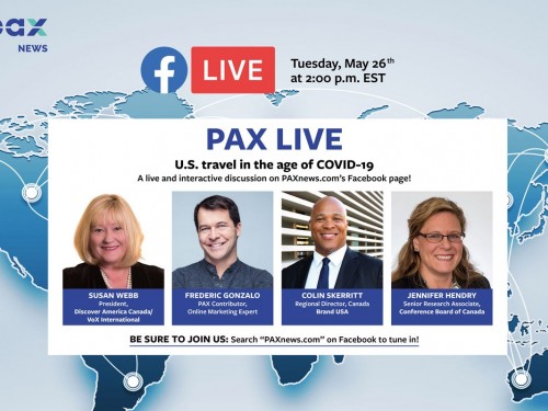 U.S. travel in the age of COVID-19. FB Live today, Tues., May 26, 2 p.m. (EST)