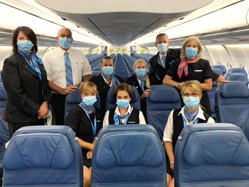 PHOTOS: Scenes from Transat's return to the skies after a 112-day shutdown