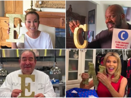 VIDEO: Celebrities unbox the name of Carnival's next Excel-class ship