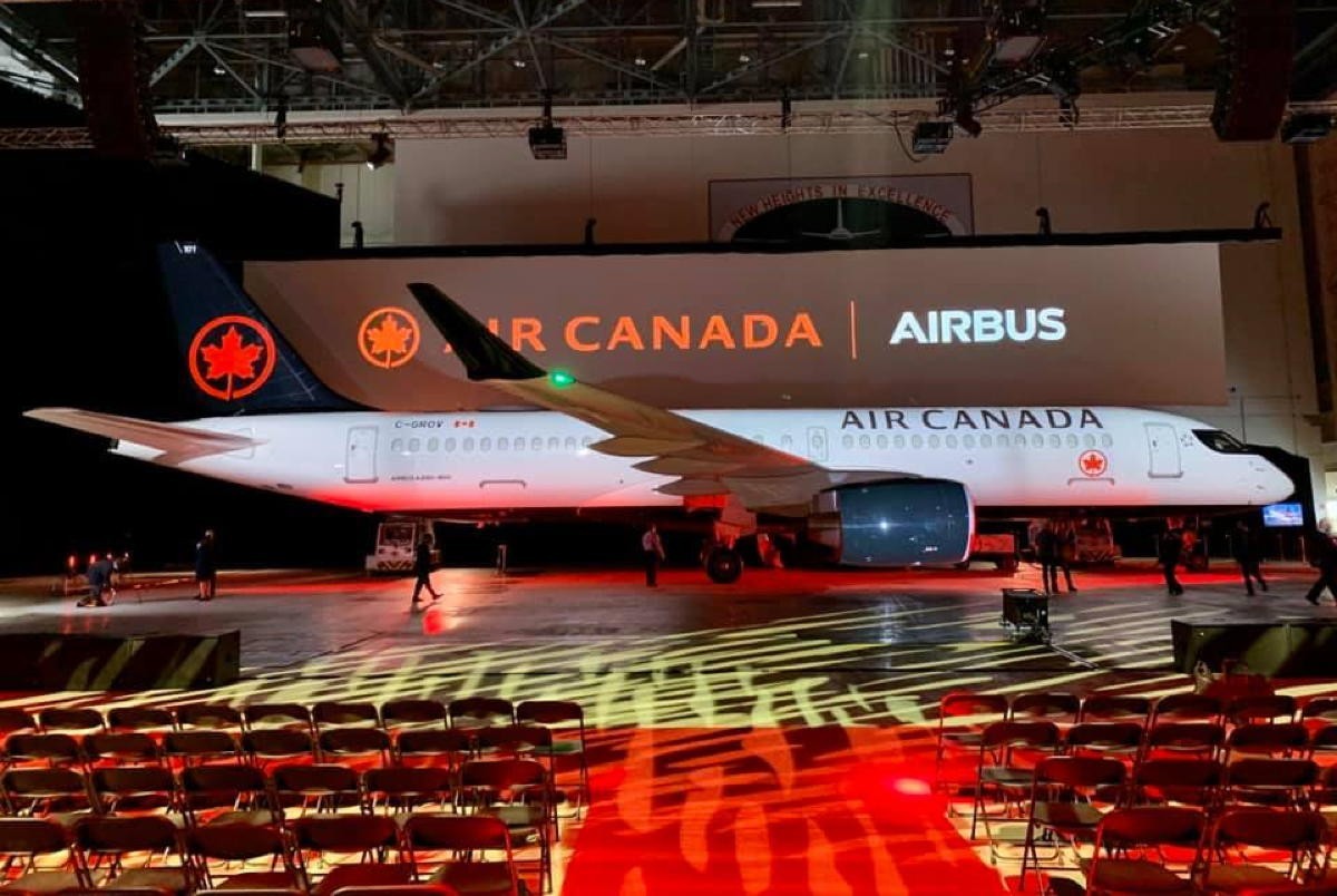 Air Canada refinances 18 Airbus A220 airplanes