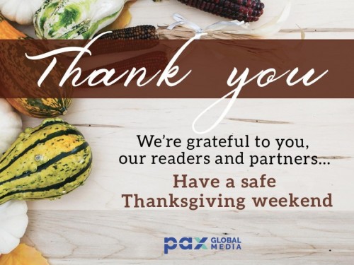 Happy Thanksgiving from Pax Global Media