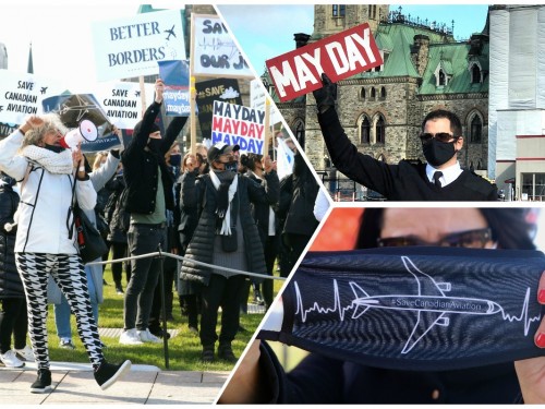 VIDEO: “Save Canadian aviation!” Airline & travel workers march in Ottawa, demand action