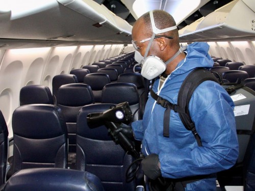 Sunwing will be using this powerful antimicrobial spray to treat its aircraft
