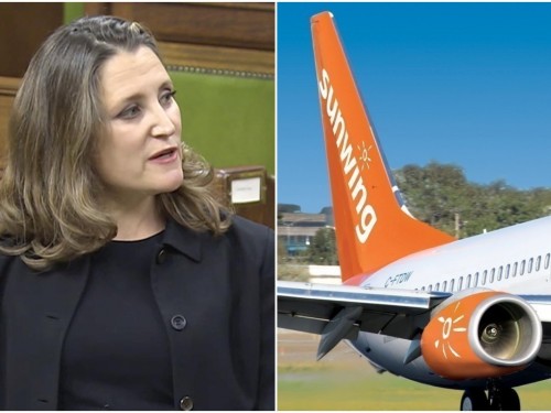 Sunwing "disappointed" in Liberals' fiscal update, but remains "open to collaborating"