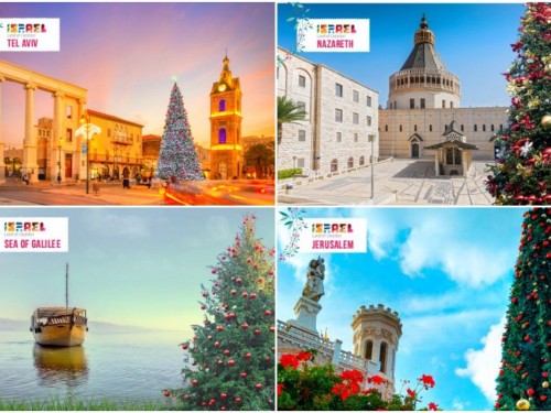 The Israel Ministry of Tourism is offering personalized Christmas postcards