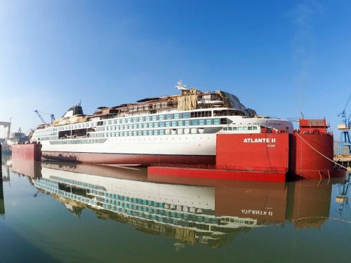 Viking marks float out of first expedition ship, coming Jan. 2022