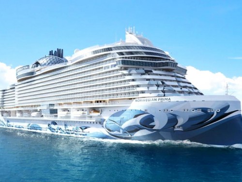 NCL names new ship "Prima;" wide inaugural planned for 2022