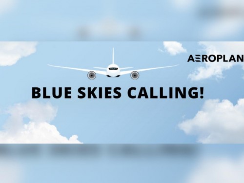 Win free flights in Aeroplan's Blue Skies Calling contest!