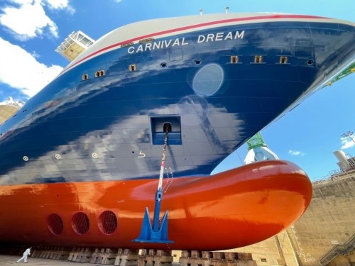 Carnival Dream Adorned with New Hull Design