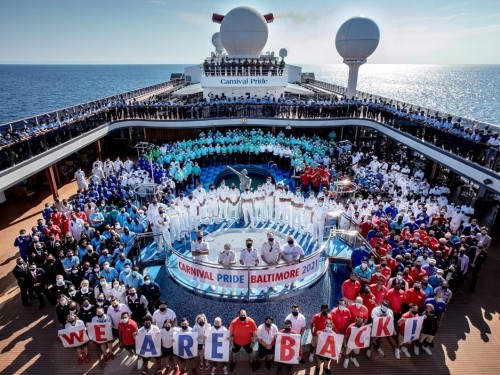 Carnival Pride sets sail on first cruise from Port of Baltimore