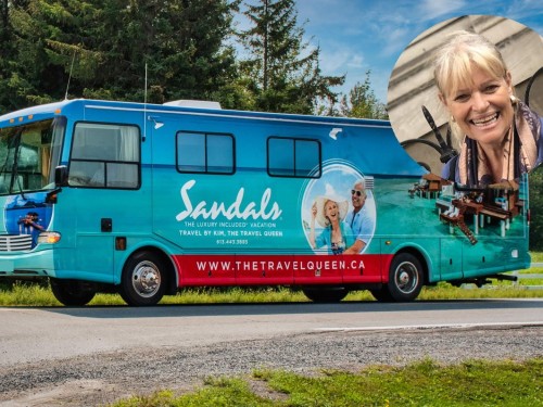 "Their business values align with mine": Meet the "Travel Queen" who owns Canada's first Sandals-wrapped RV