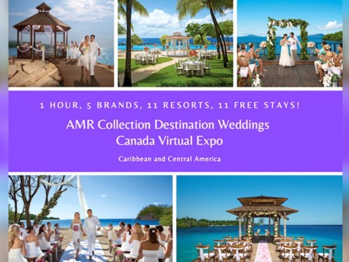 Register for AMR Collection's virtual wedding expo for Canadian agents on Oct. 14