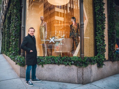 Celebrity Cruises debuts Saks Fifth Avenue holiday window displays