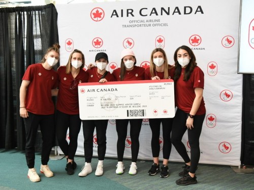 Air Canada marks first of three Team Canada flights to Beijing Olympics