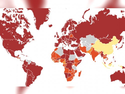 Nearly 135 countries are now a "very high" travel risk for COVID-19, says CDC