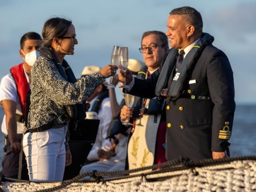 VIDEO: Silversea christens Silver Origin at ceremony in Galapagos Islands