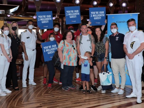 Carnival welcomes two million guests since restart