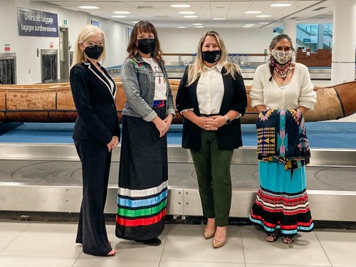 19-foot Mi’kmaq canoe now on display at Halifax Stanfield airport