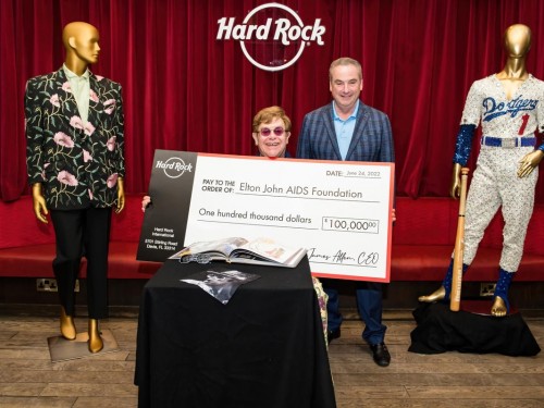 Elton John gifts Hard Rock his one-of-a-kind Gucci suit