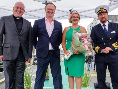 New Star-Ship, Emerald Luna, christened in Amsterdam