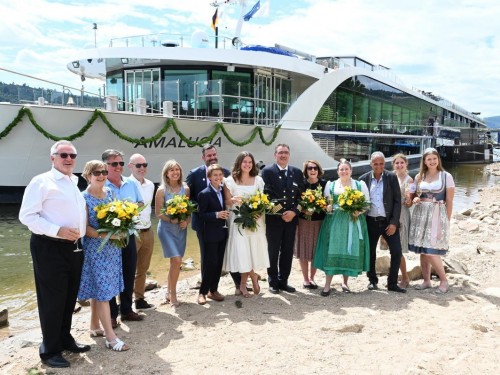 AmaWaterways christens AmaLucia in Rüdesheim, Germany