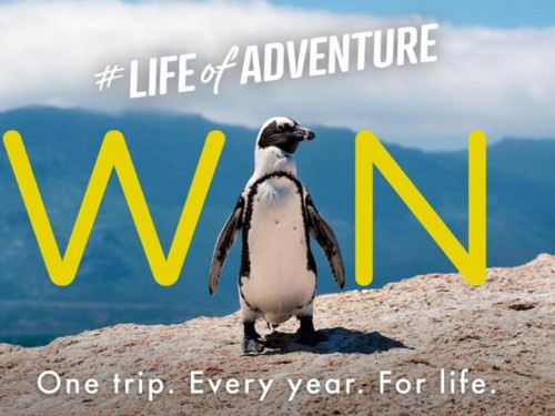 Win one trip every year for life with Exodus Travels!