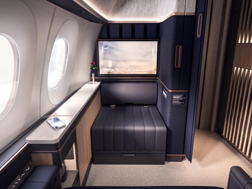 Lufthansa unveils suite concept in First & Business class, “Sleeper's Row 2.0” in Economy