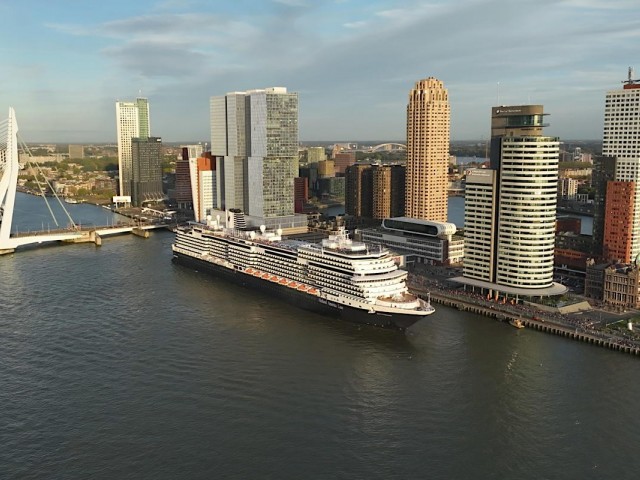 HAL's Rotterdam VII marks 150th anniversary transatlantic crossing