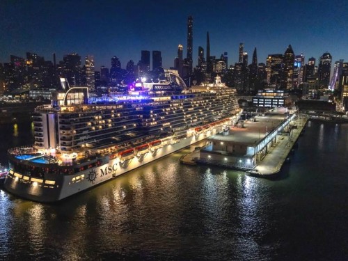 MSC Seascape arrives in NYC ahead of naming ceremony