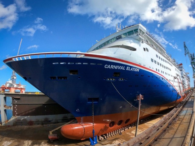 Carnival Elation returns to JAXPORT with new hull design