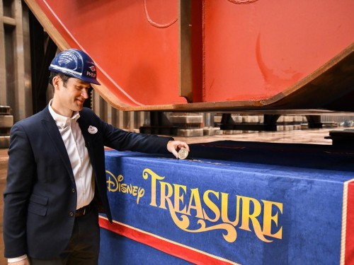 Disney Cruise Line holds keel laying ceremony for Disney Treasure