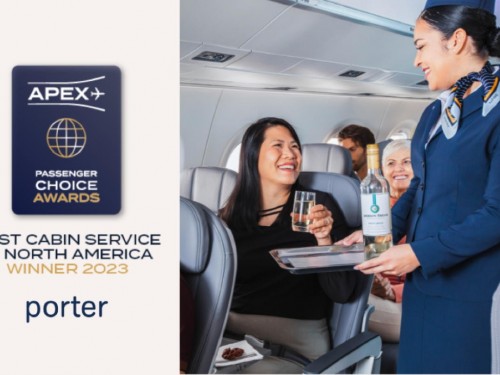 Porter awarded APEX Passengers Choice for best NA cabin service