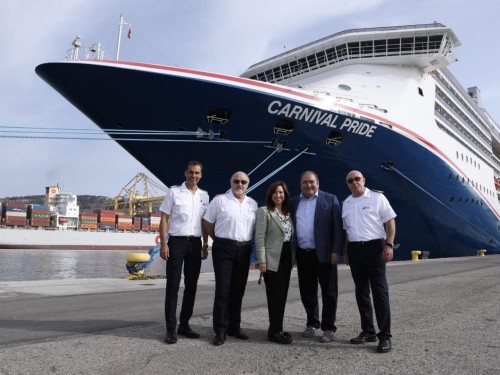 Carnival Pride begins Europe season from Barcelona; Duffy & Lagasse drop by