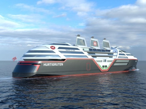 Hurtigruten Norway unveils plans for first zero-emission cruise ship