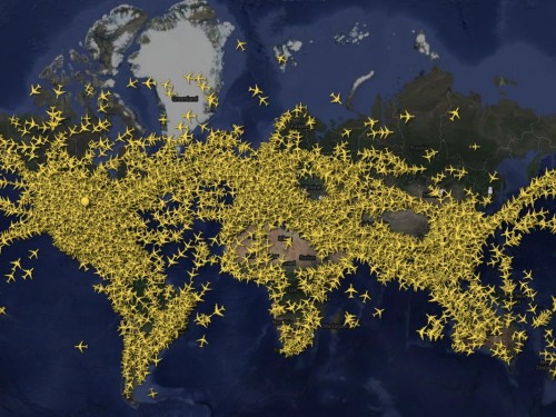 Radar shows record-breaking number of flights in one day