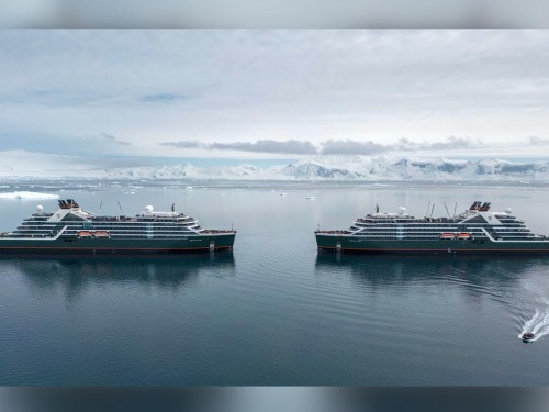 Seabourn Pursuit & Seabourn Venture chill together in Antarctica