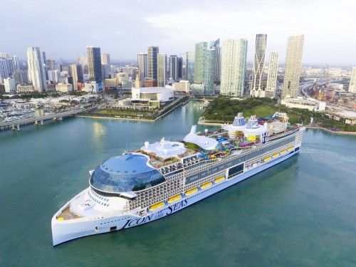 Royal Caribbean’s Icon of the Seas has arrived in Miami